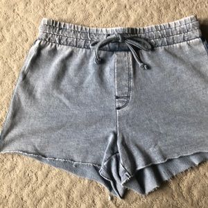 Z Supply NWT knit denim shorts in Acid blue